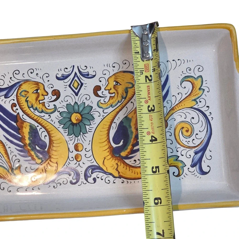 Deruta Raffaellesco Dragon Platter Serving‎ Tray Made in Italy